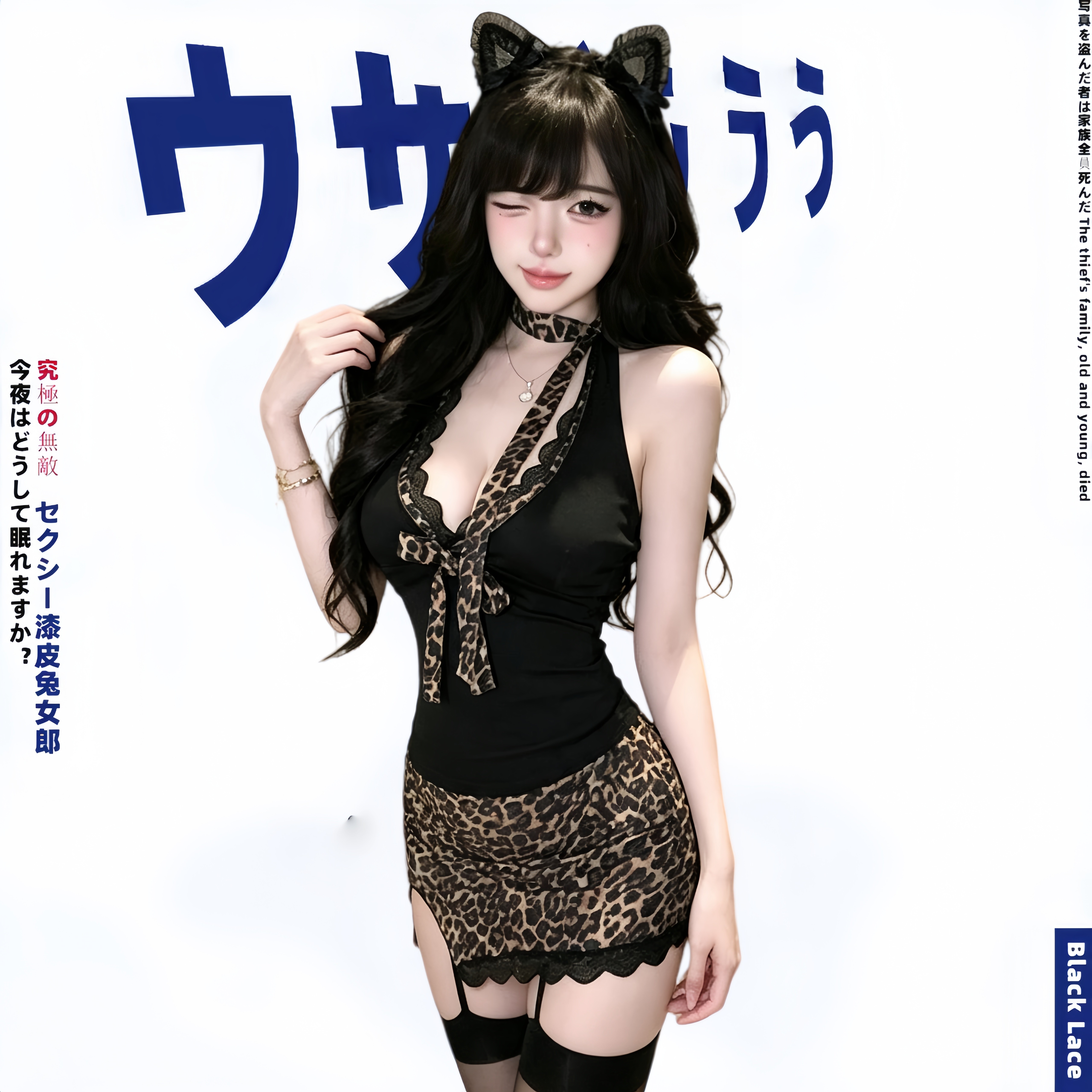 情趣性感夜店豹纹性感情调内衣女纯欲豹纹包臀裙制服qqny秘书包臀
