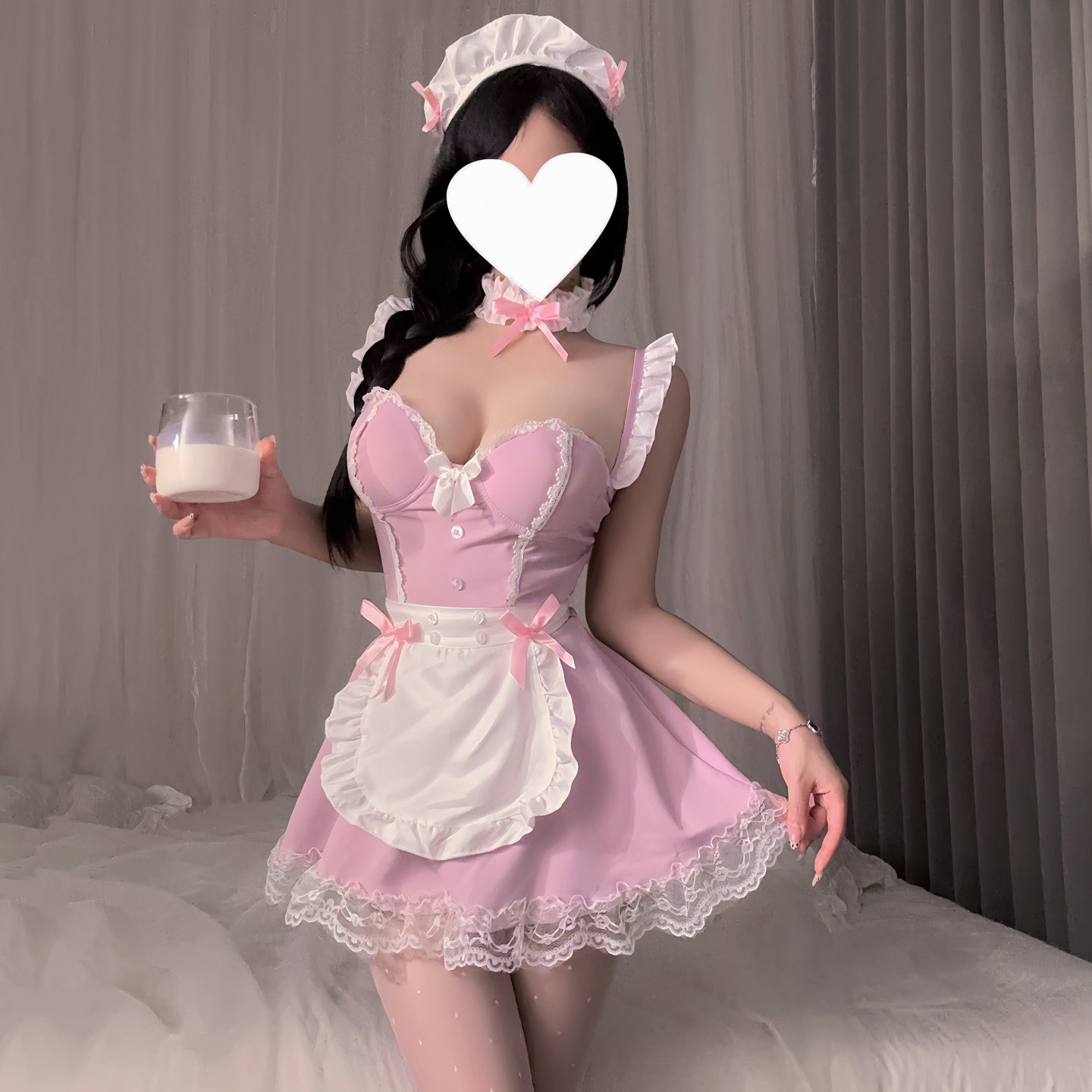 性感内衣小胸显大制服纯欲甜美带钢圈胸垫个性肚兜女仆家居服女