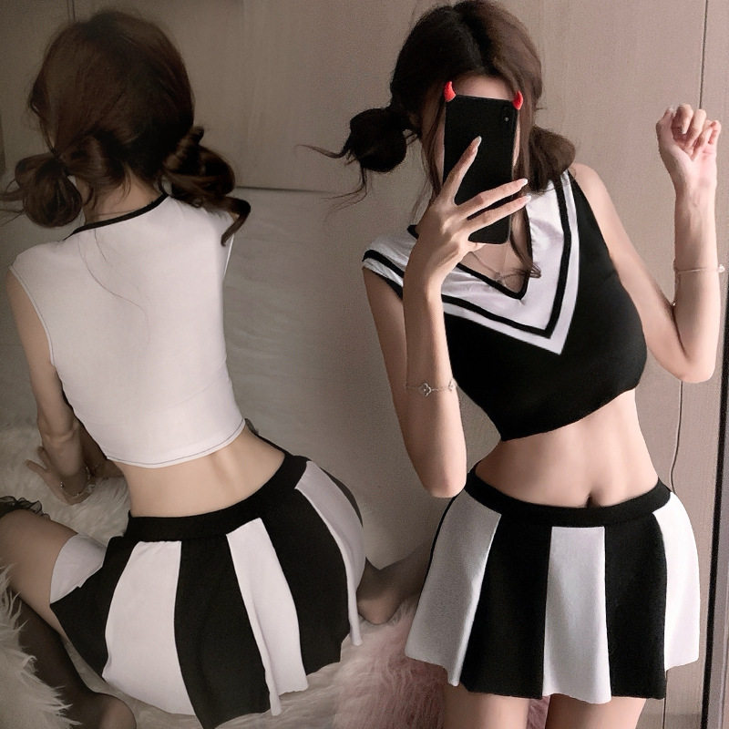 阿根廷足球宝贝制服性感啦啦队服装cos服舞台表演服球服情趣套装
