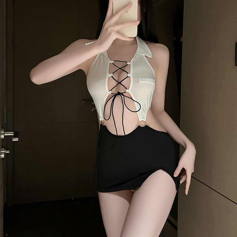 情感趣味内衣性感禁欲系床上大尺度勾魂衣服睡袍一次性黑丝袜睡衣