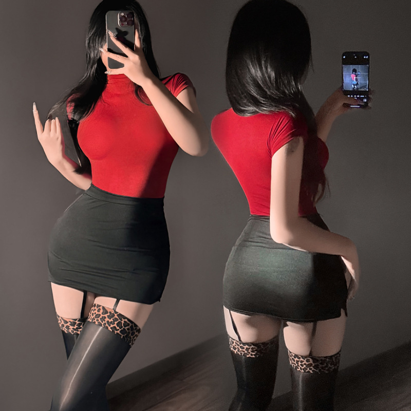 ol制服教师丝袜吊带包臀裙秘书服职业装短裙老师空姐上衣职业套装