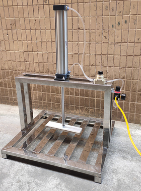 定做气压豆腐压榨成型机气动压干机压制机器设备压平机压糕点相册