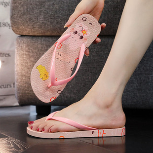 居家用室内洗澡夹板凉拖沙滩玩水室外穿人字拖鞋女夏防滑可爱网红