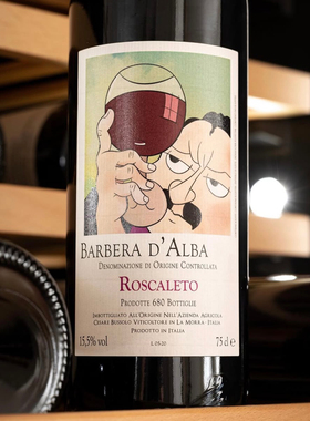 意大利膜拜酒庄#barbera西塞巴索罗Roscaleto巴贝拉干红葡萄酒