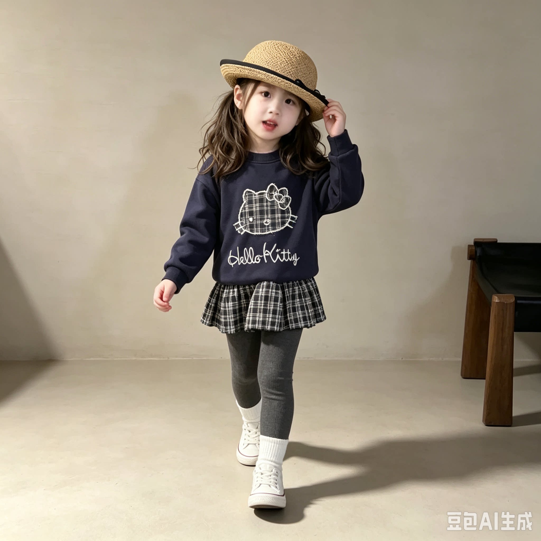女童卫衣裙打底裤套装2026秋打底裤