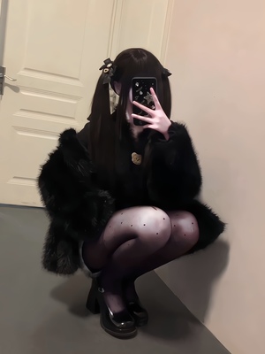 奶糖兔亚文化暗黑涩谷辣妹外套