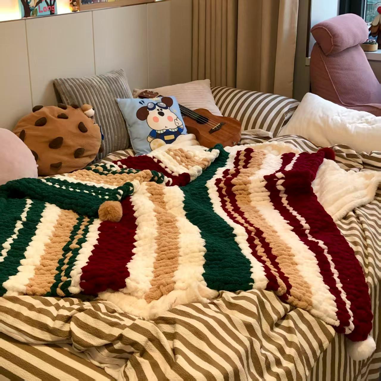 圣诞美式复古风香肠毯子材料包