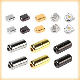 鞋扣卡扣配件懒人鞋带儿童免系鞋带扣金属扣子圆形胶囊按压扣圆形