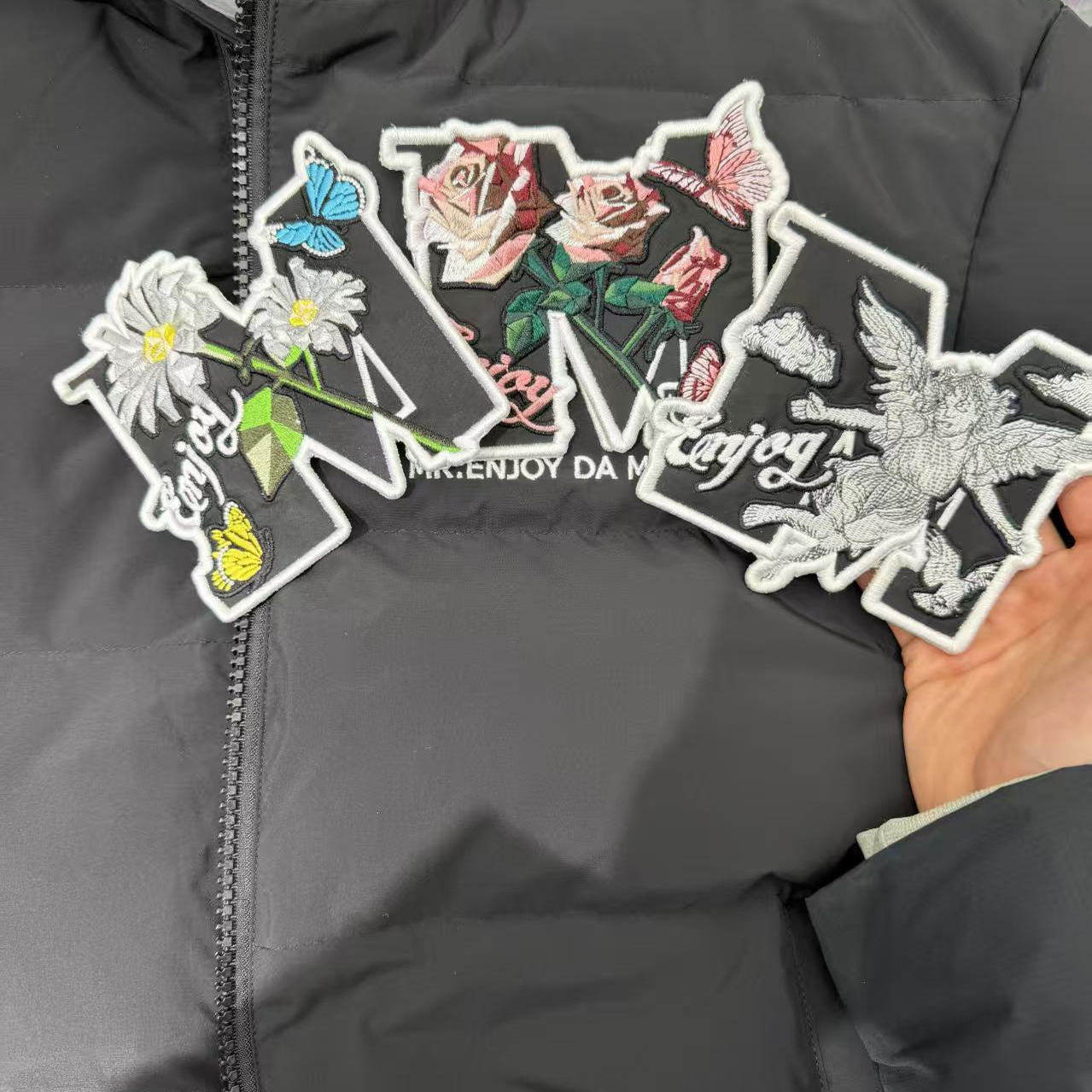 MEDM美式魔术贴防风羽绒服