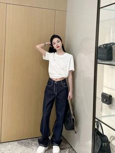 专柜款 复古直筒牛仔长裤 万能神裤 巨遮肉显腿长 苾备 小景家同款