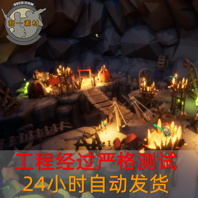UE4场景POLYGON - Dungeon Pack低模地牢暗黑场景源文件
