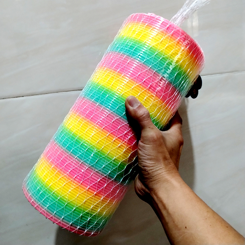 怀旧运动魔力彩虹圈超高成人弹簧彩虹圈拉环光盘拔河玩具加粗加长