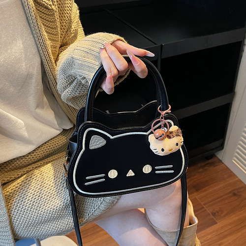 可爱少女斜挎包女孩卡通手提拎包