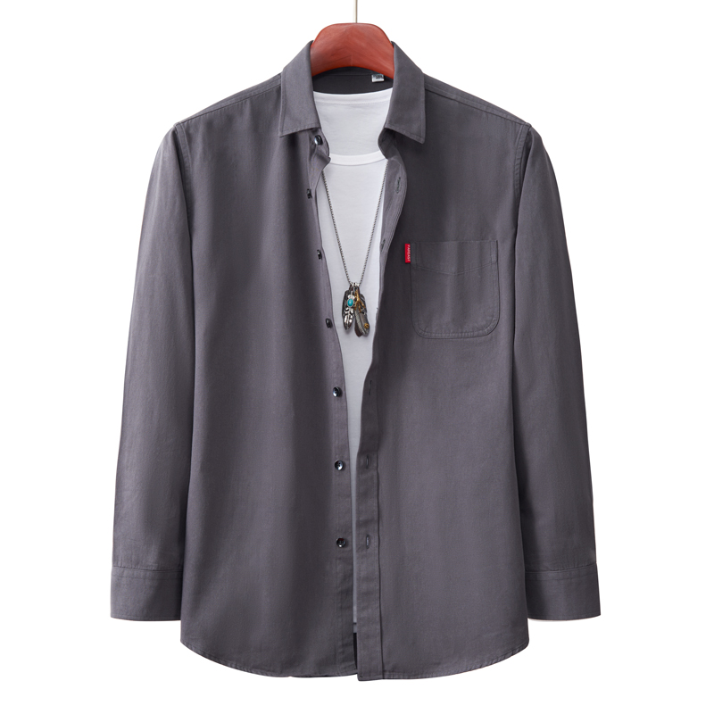 秋冬季新款纯棉工装潮流休闲衬衫