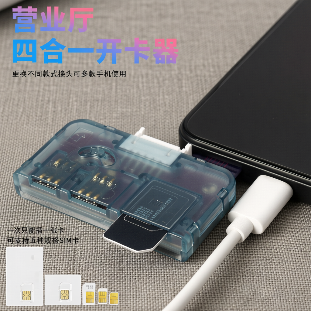 适用营业厅读卡器5g-760改串机安卓苹果外置插卡器运营商快速换卡
