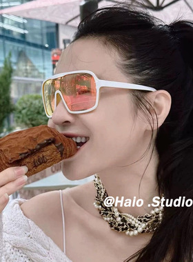 2025新款墨镜小香风大框炫彩