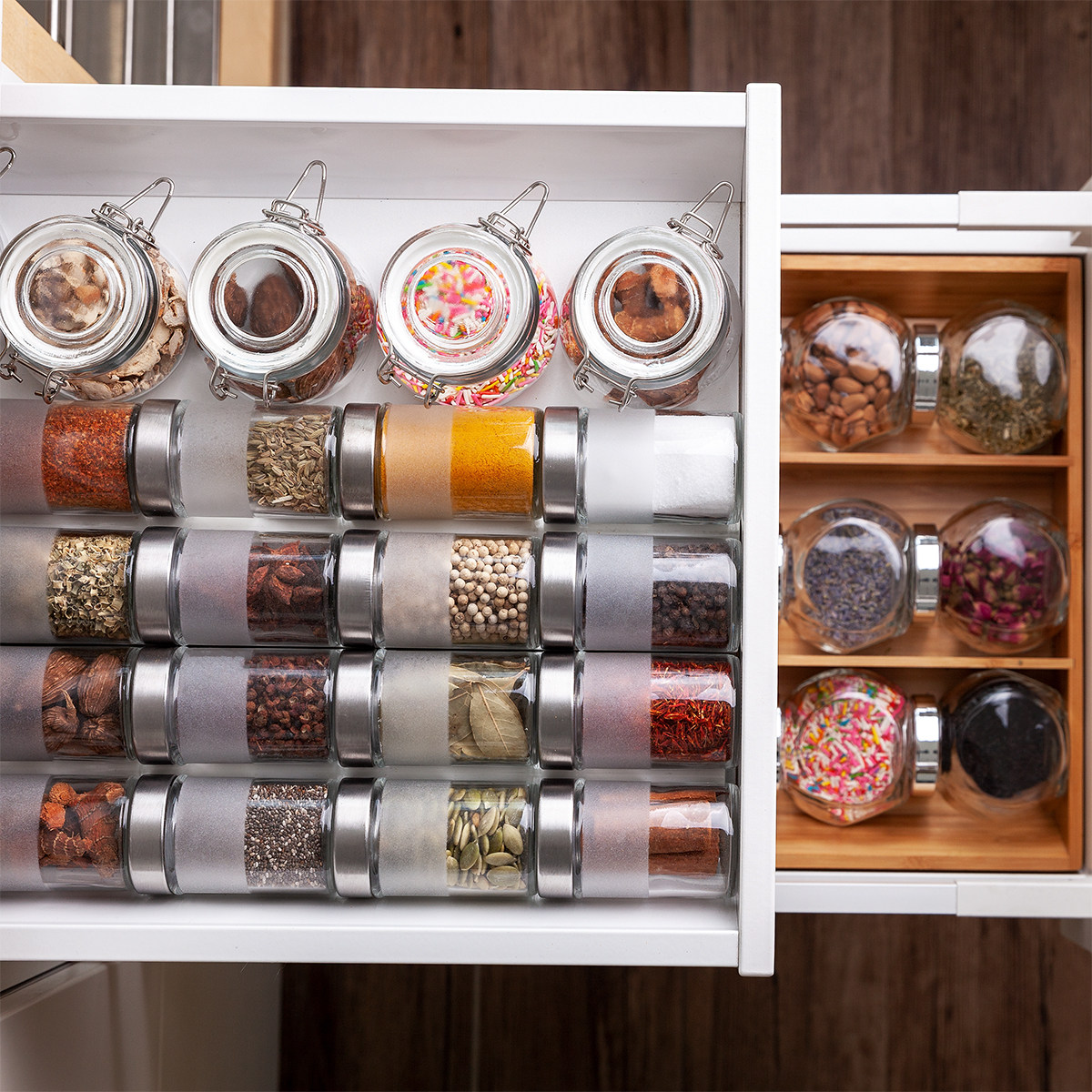 Jiasen Glass spice jar Four piece suit circular seal up Korean Kitchen transparent Salt shakerin the Kitchen/Cooking utensils , Kitchen Gadgets/Kitchen storage , Storage jars/Kitchen storage containers , Seasoning bottles  category - from Buy2taobao.com to provide professional Taobao agent buy service