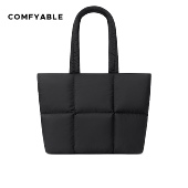 Comfyable电脑托特包适用于MacBookPro Air13 16寸笔记本电脑包黑