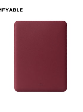 Comfyable真皮电脑包适用MacbookAir13保护套Pro14英寸M5内胆包红色