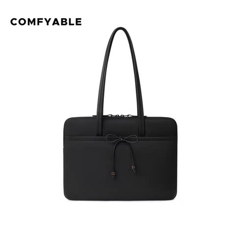 Comfyable蝴蝶结电脑包黑色