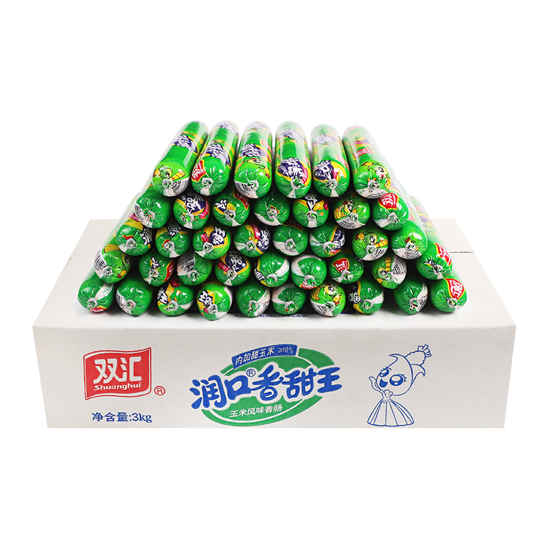 双汇润口香甜王整箱火腿肠