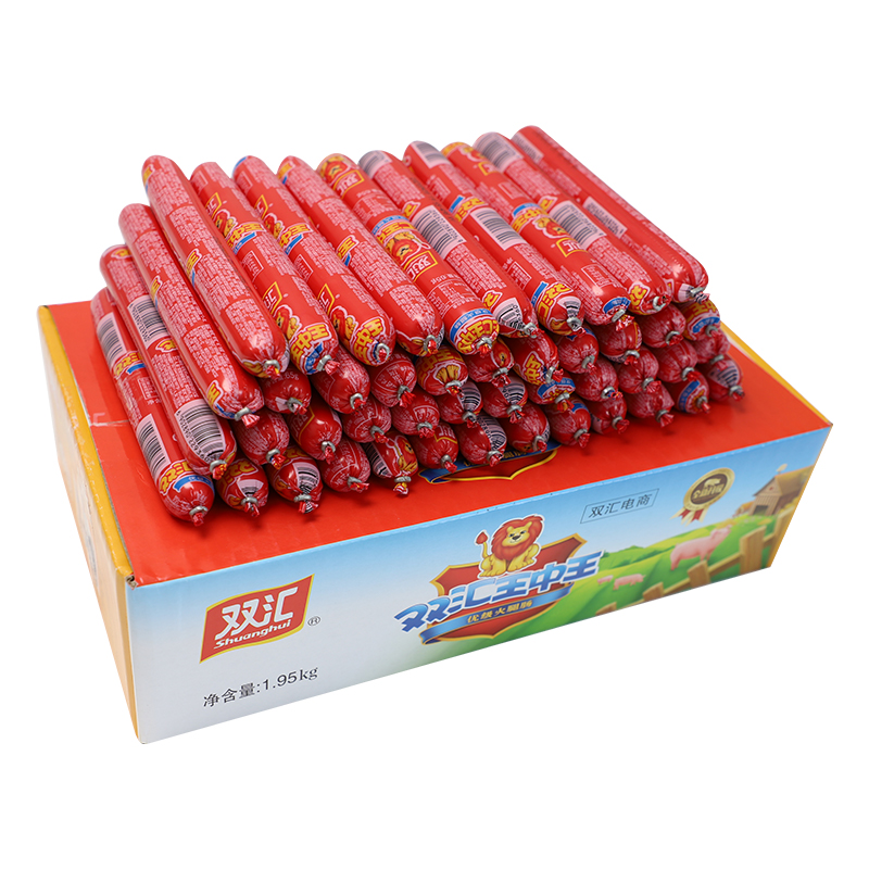 双汇 王中王65g*30支香肠零食猪肉味泡面火腿肠整箱烧烤