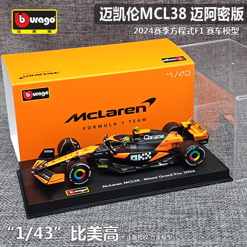比美高143迈凯伦MCL38F1模型