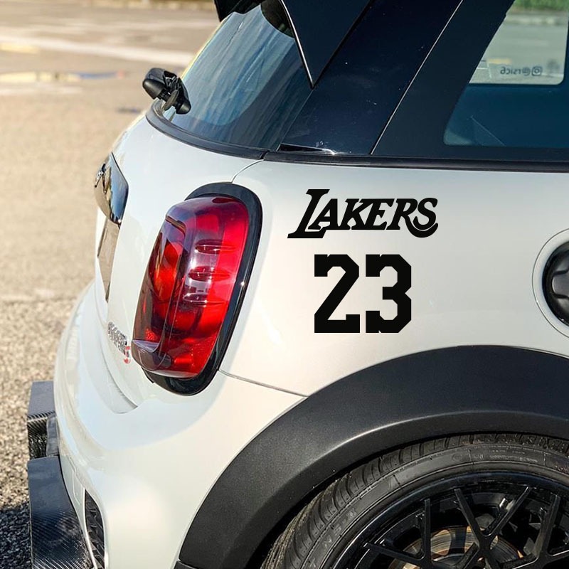 NBA詹姆斯湖人队篮球球迷JAMES23号车贴摩托电动车身个性汽车贴纸
