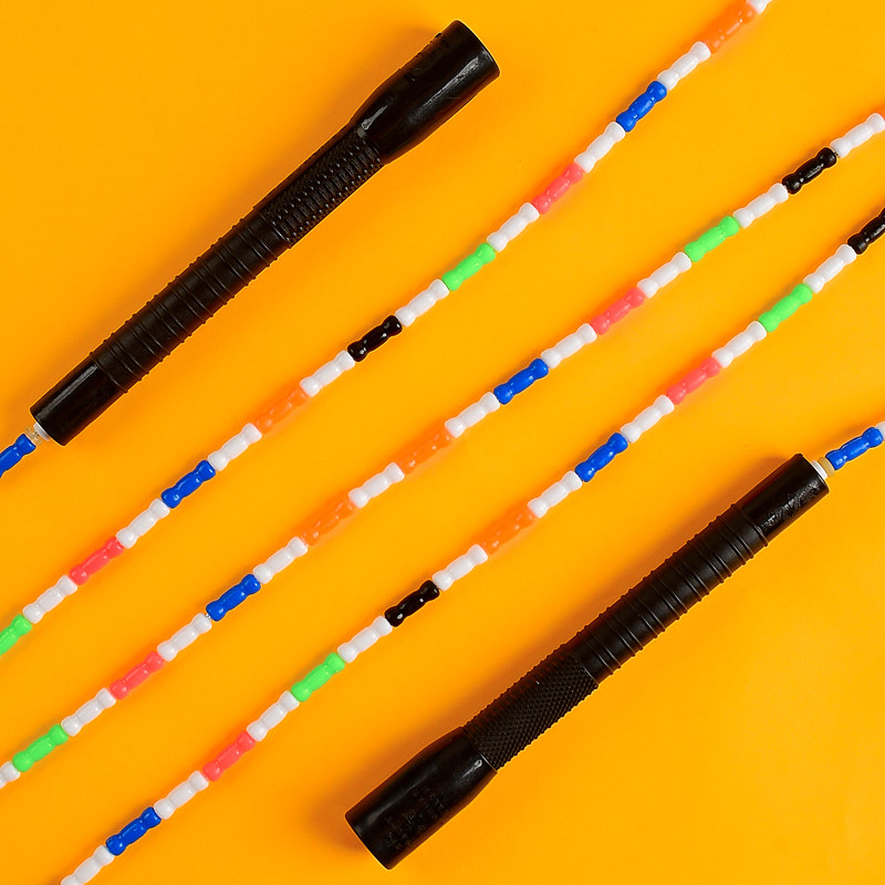 龙花牌新款六彩新型专利号骨头珠节设计跳绳减肥健身学校指定