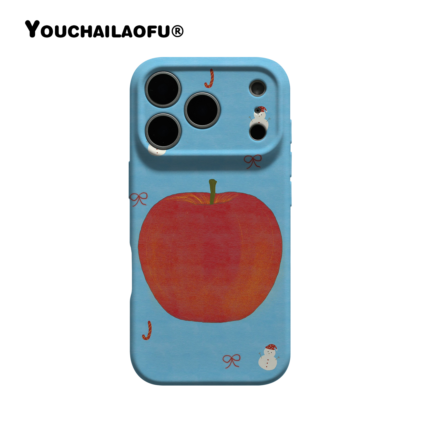 韩国新年圣诞苹果冬日雪人手机壳