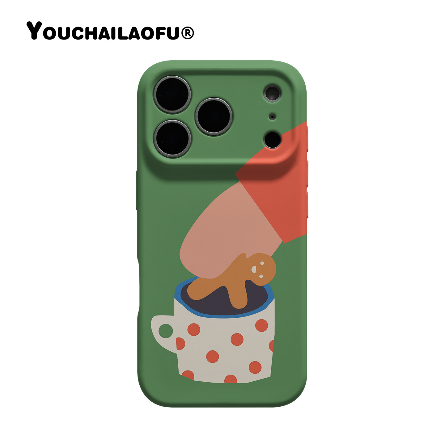 韩国ins圣诞节可爱姜饼人适用iphone17promax手机壳苹果16绿色创意饼干15pro冬日氛围插画14全包软壳13保护套