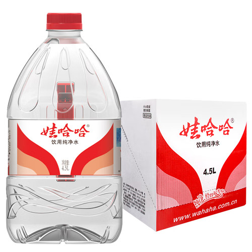 娃哈哈4.5L纯净饮用水