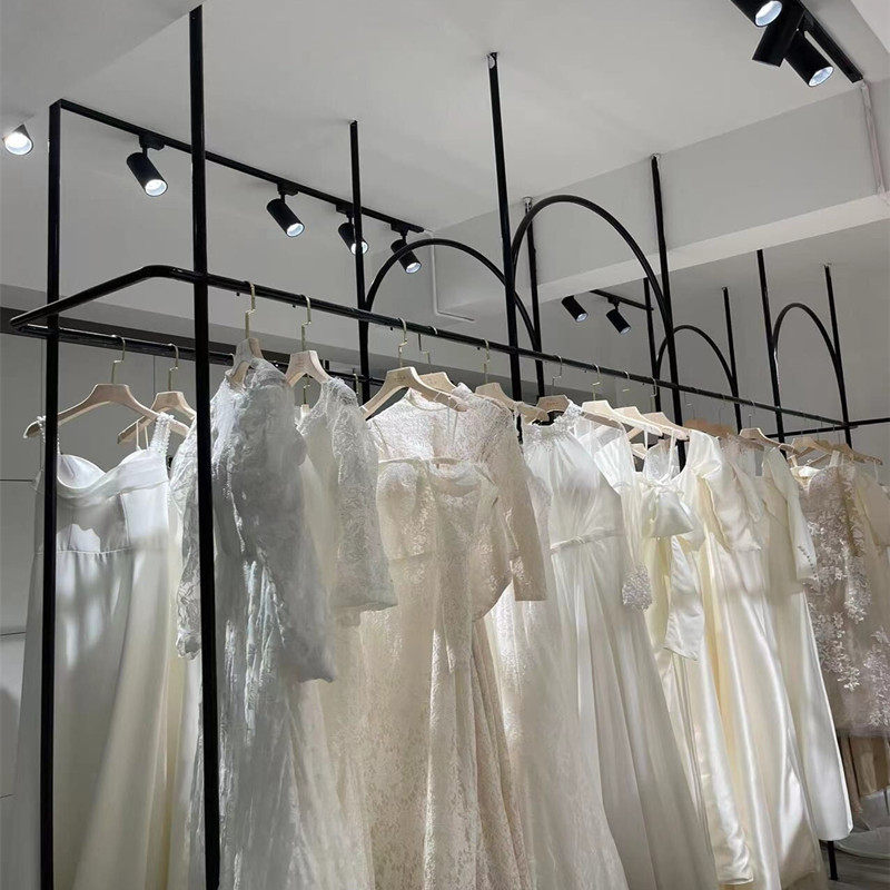 婚纱架子影楼礼服悬挂婚纱吊架男装落地架双层西装陈列架加粗定制,商业/办公家具,服装展示架,淘宝优惠券,粉丝福利购,淘宝优惠卷