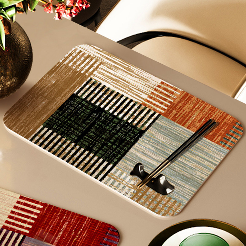 条纹高级感小餐垫防水防油免洗防烫餐桌垫餐垫布桌布隔热垫西餐垫,居家布艺,餐垫,淘宝优惠券,粉丝福利购,淘宝优惠卷