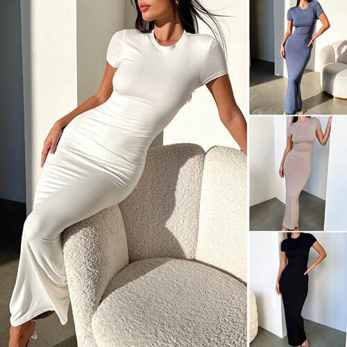 Women's short sleeved dress 女装短袖连衣裙