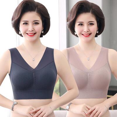 Middle aged and elderly women's underwire sports vest