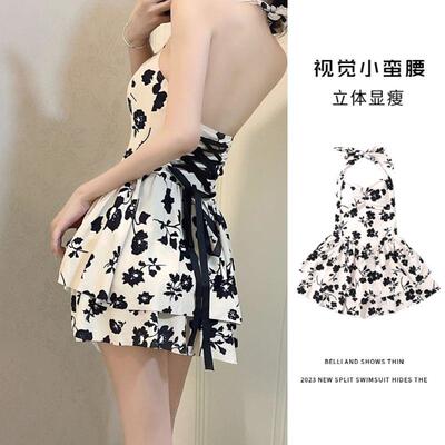 Swimsuit women's summer jumpsuit style slimming hanging