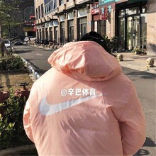 大logo双面穿粉色保暖棉服外套939361 19年新款 646 Nike 现货正品