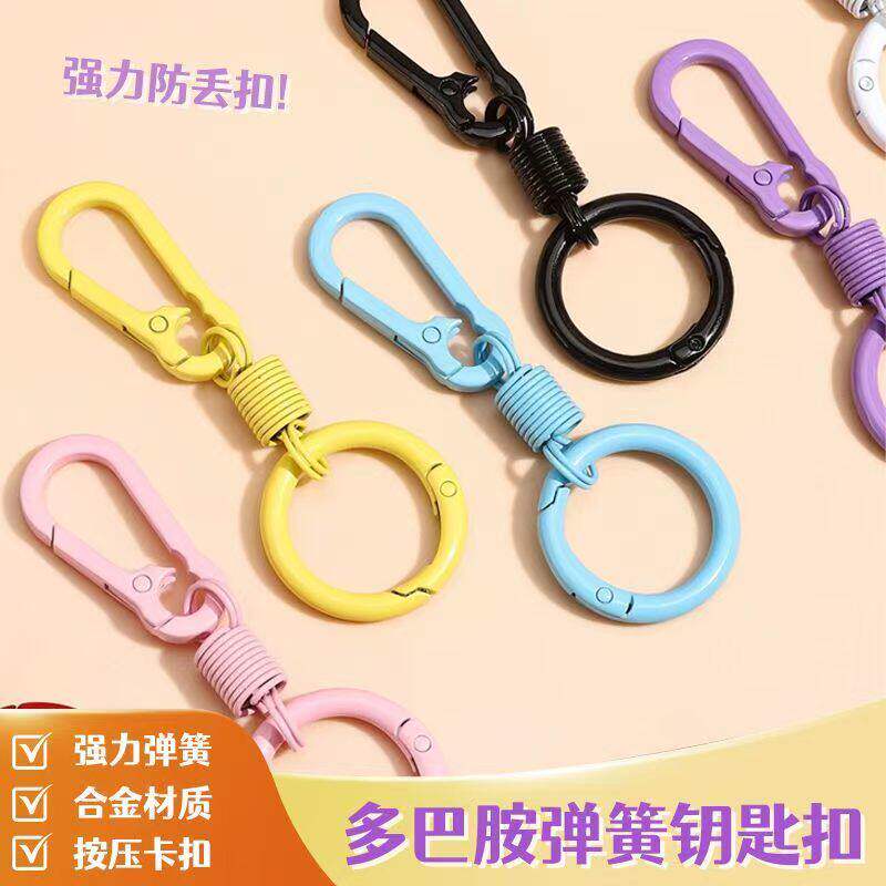 开口圈+糖果色系门扣diy