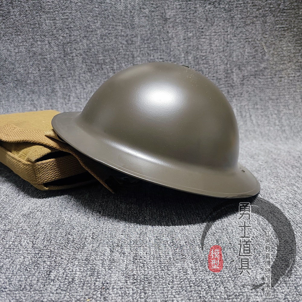 二战抗战军英国式mk2钢盔托尼钢盔桂系29大刀队电影盔博物馆展品
