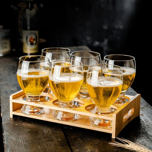 高档精酿小麦金箔扎啤杯