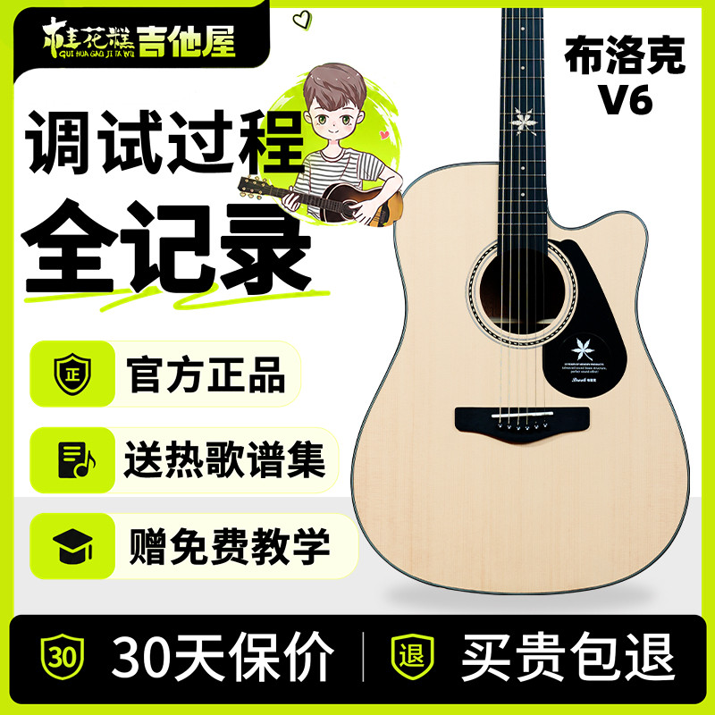 超级桂花糕布洛克V6吉他图片