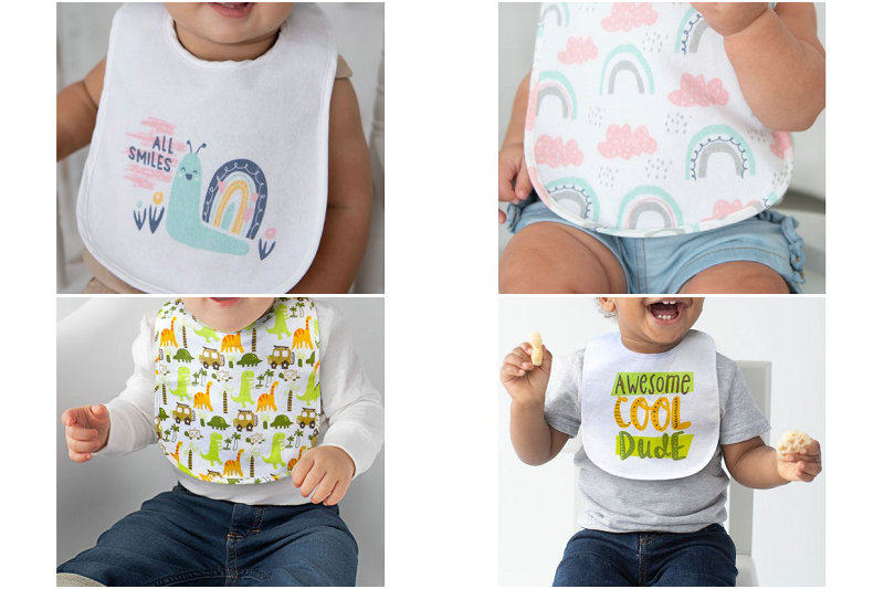 外贸出口汪汪队米奇米妮防水礼物围兜/围嘴/口水肩/口水巾/口水兜