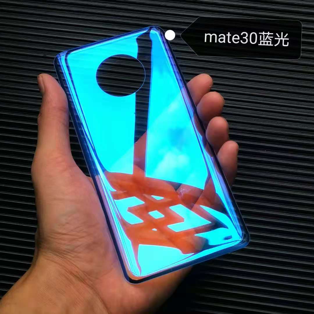 适用华为mate10/20/30pro后盖玻璃改装透明蓝光替换外壳后屏个性