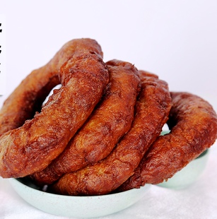 油圈圈 荞面油圈甘肃特产小吃手工现做即食荞圈发通渭平凉会宁