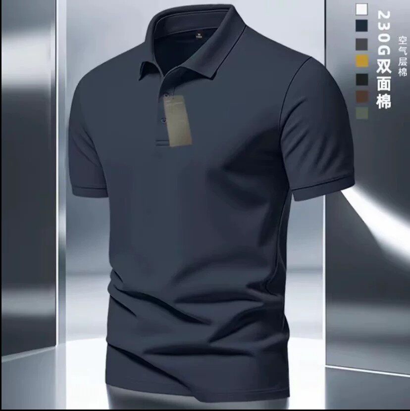 珠珠精品服装2026高档时尚POLO衫春夏男士款弹力大码翻领短袖T恤