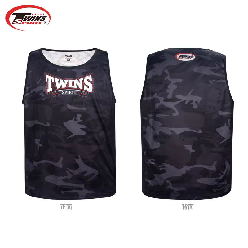 背心twins spirit泰拳拳击搏击防汗无袖清爽冰凉男衣服运动
