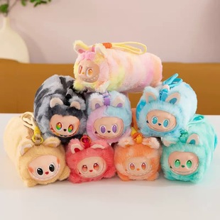 可爱labubu拉布布毛绒笔袋学生文具收纳袋大容量多功能铅笔盒