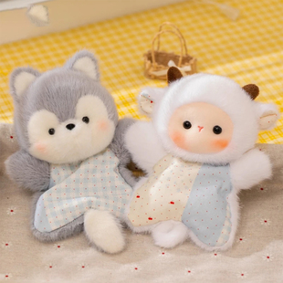 趴趴豆袋解压神器公仔玩偶兔子桌面搭子狐狸垫手毛绒玩具陪伴礼物