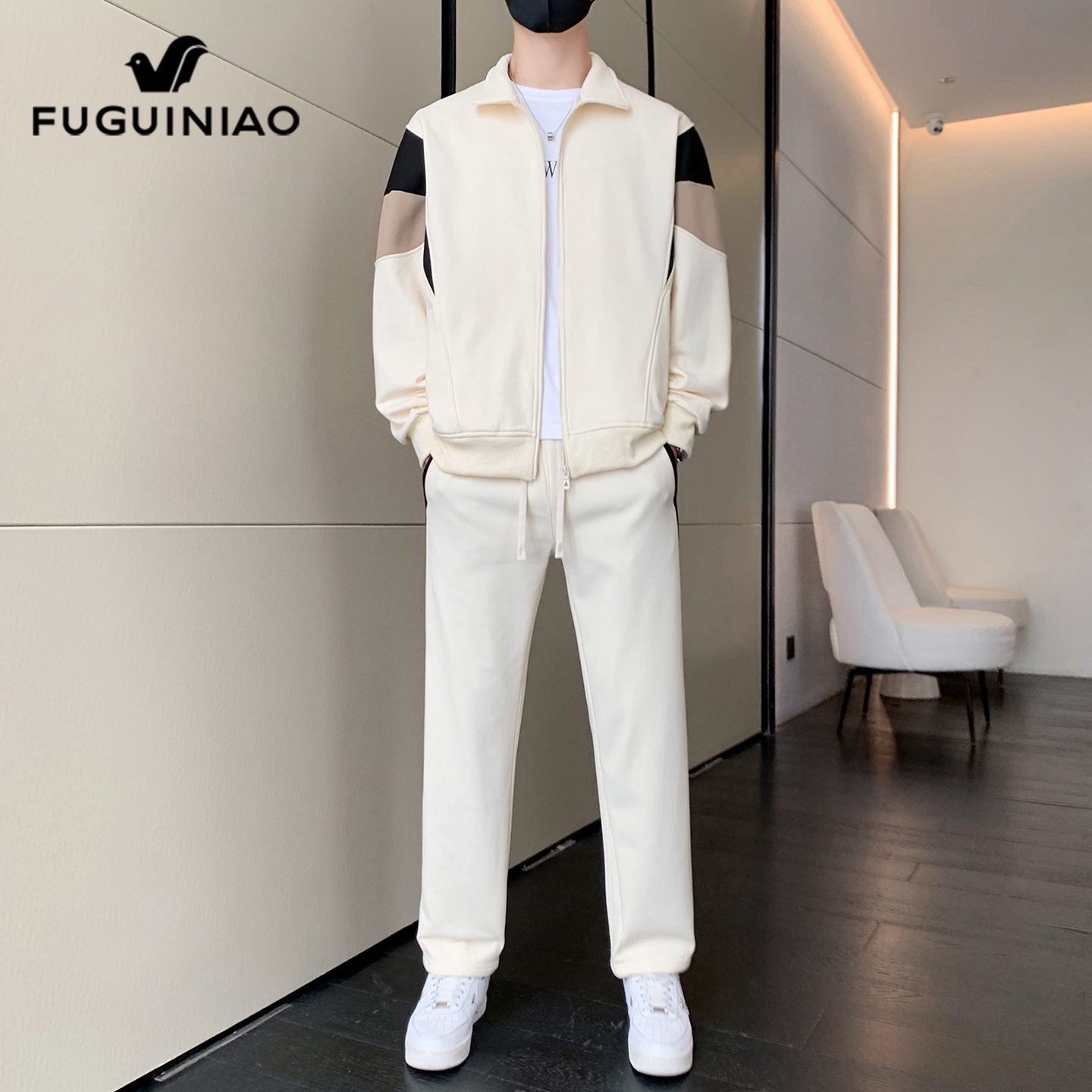 富贵鸟休闲运动套装男士秋季新款